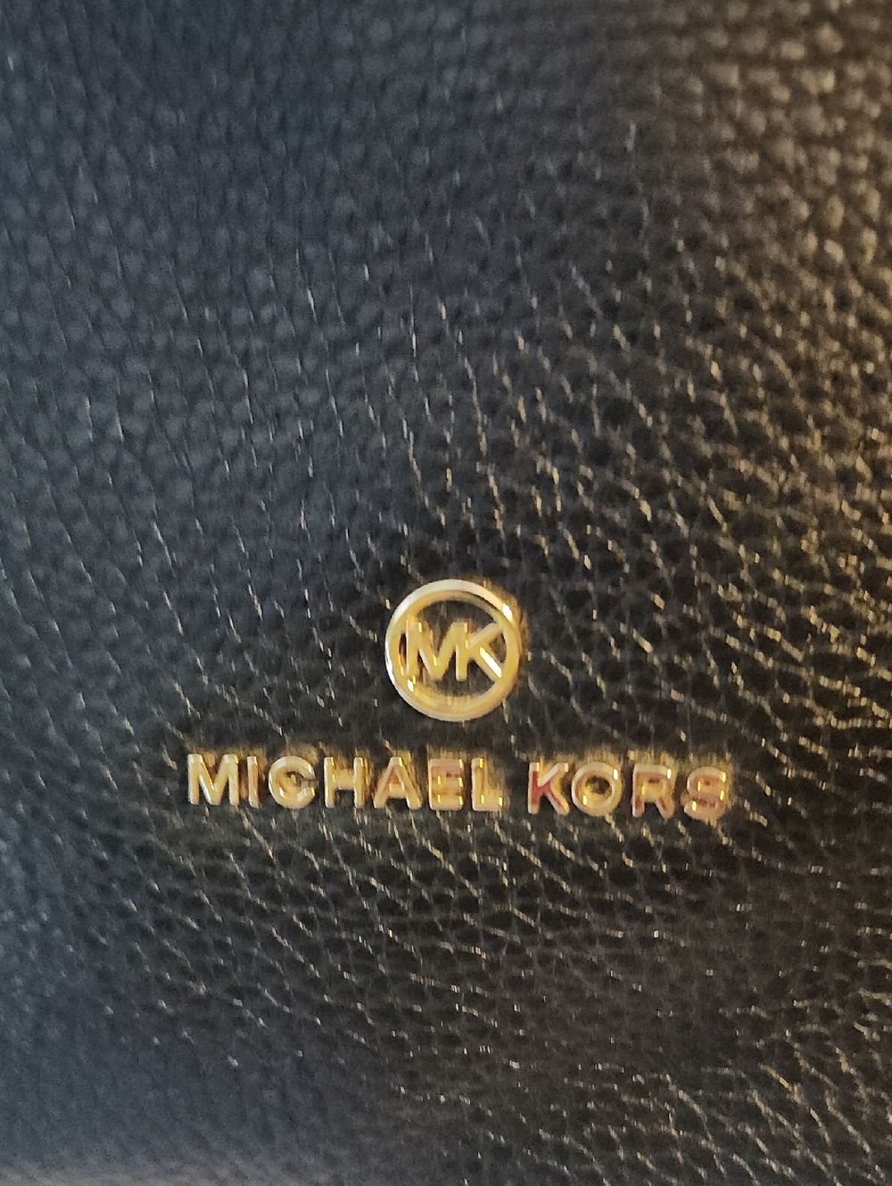 Michael Kors Black Pebble Leather Hobo with Gold Hardware - Picture 2 of 6